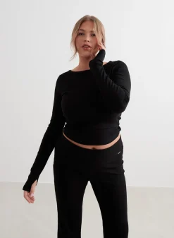 Ease Ribbed Long Sleeve Top*AIM’N Online