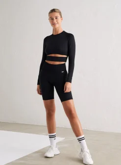 Black Limitless Seamless Biker Shorts*AIM’N Online