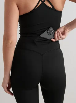 Black Monochrome Core Flare Tights*AIM’N Best