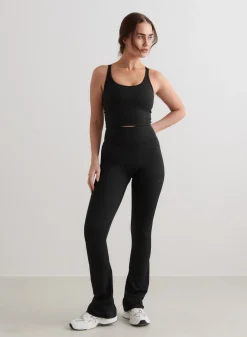 Black Monochrome Core Flare Tights*AIM’N Best