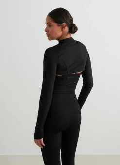 Black Sculpting Long Sleeve Bolero*AIM’N Best