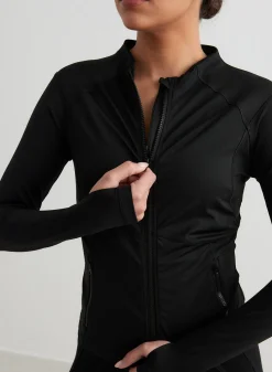 Black Sculpting Zip Jacket*AIM’N New