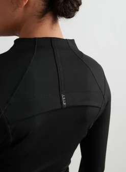 Black Sculpting Zip Jacket*AIM’N New