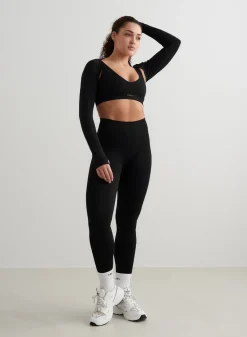 Black Shape Seamless Long Sleeve Bolero*AIM’N Hot