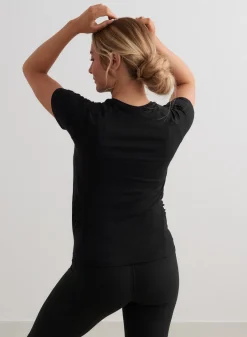 Black Soft Basic Maternity Short Sleeve*AIM’N Discount