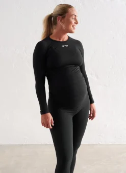 Black Soft Basic Maternity Long Sleeve*AIM’N Sale