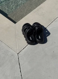 Black Strappy Slide*AIM’N Sale