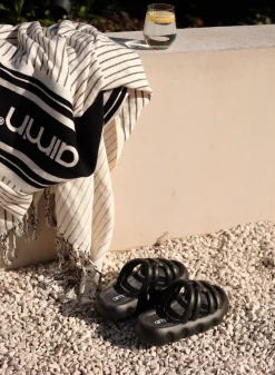 Black Strappy Slide*AIM’N Sale