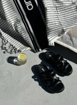 Black Strappy Slide*AIM’N Sale