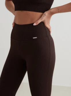 Ribbed Seamless Flare Tights*AIM’N Discount