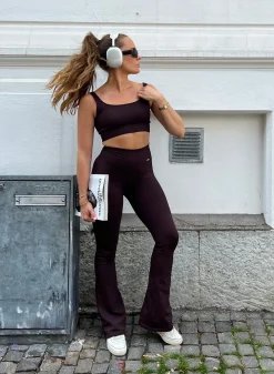 Ribbed Seamless Flare Tights*AIM’N Discount