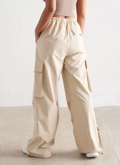 Café Au Lait Windbreaker Parachute Pants*AIM’N Clearance