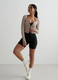 Ribbed Performance Zipped Cardigan*AIM’N Sale