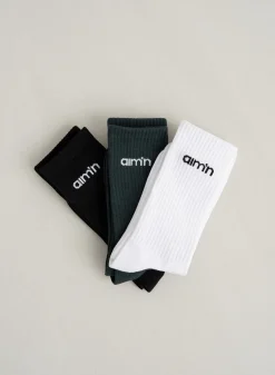 Aim'n Logo Socks 3-pack*AIM’N Sale
