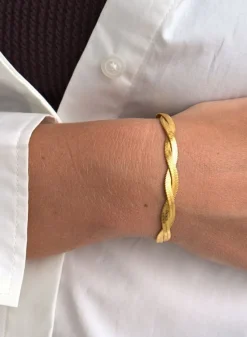 Gold Waterproof Braid Bracelet*AIM’N Outlet