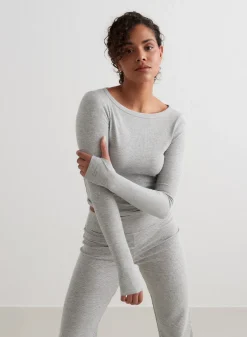 Ease Ribbed Long Sleeve Top*AIM’N Online