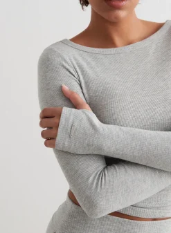 Ease Ribbed Long Sleeve Top*AIM’N Online