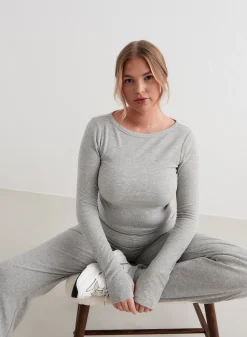 Ease Ribbed Long Sleeve Top*AIM’N Online