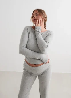 Ease Ribbed Long Sleeve Top*AIM’N Online