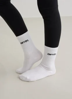 Midnight Plum Young Aim'n Logo Socks 3-pack*AIM’N Best