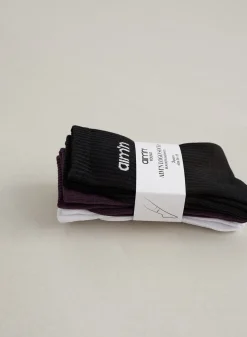 Midnight Plum Young Aim'n Logo Socks 3-pack*AIM’N Best
