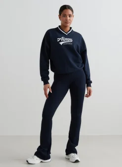Navy Pitch V-neck Sweatshirt*AIM’N Sale