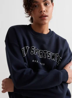 Navy Varsity Sweatshirt*AIM’N Best