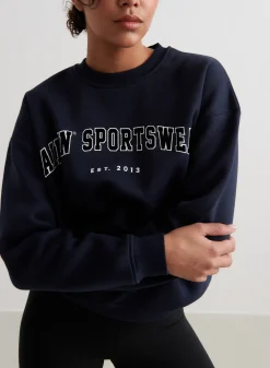 Navy Varsity Sweatshirt*AIM’N Best