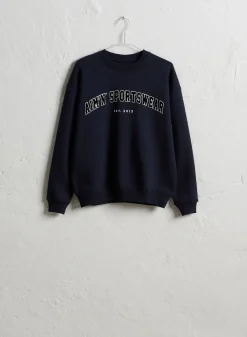 Navy Varsity Sweatshirt*AIM’N Best
