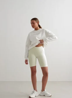 Off-White Ribbed Seamless Biker Shorts*AIM’N Hot