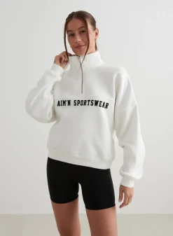 Off-White Varsity Sweat Half Zip*AIM’N Online