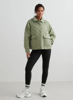Pale Khaki Quilted Femme Jacket*AIM’N