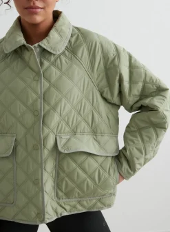 Pale Khaki Quilted Femme Jacket*AIM’N
