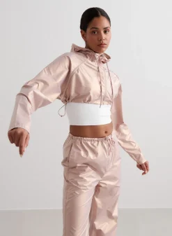 Metallic Cropped Jacket*AIM’N
