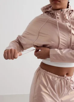 Metallic Cropped Jacket*AIM’N