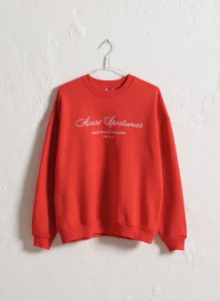 90's Red Heritage Sweatshirt*AIM’N Hot