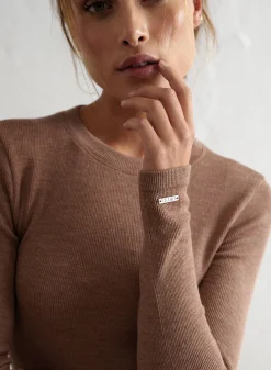 Ribbed Wool Long Sleeve*AIM’N Discount