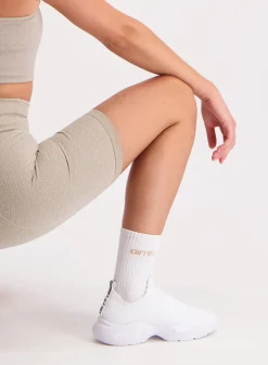 White/Beige/Macchiato Aim'n Logo Socks 3-Pack*AIM’N Clearance